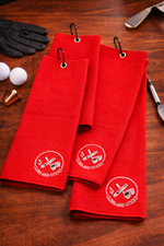 Clubs and Sticks Embroidered Waffle Golf Towels