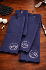 Clubs and Sticks Embroidered Waffle Golf Towels