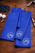 Clubs and Sticks Embroidered Waffle Golf Towels
