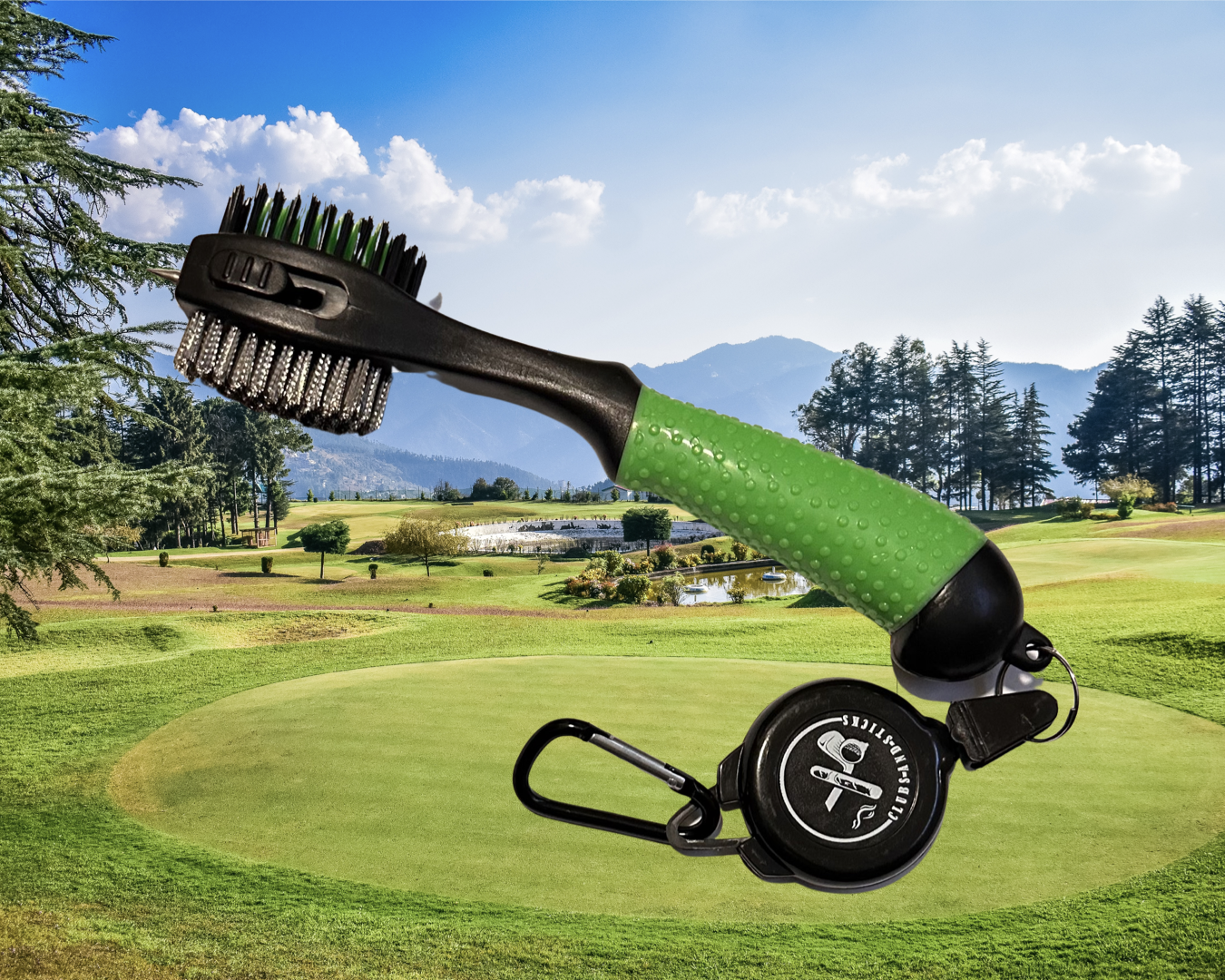Clubs and Sticks Golf Brush