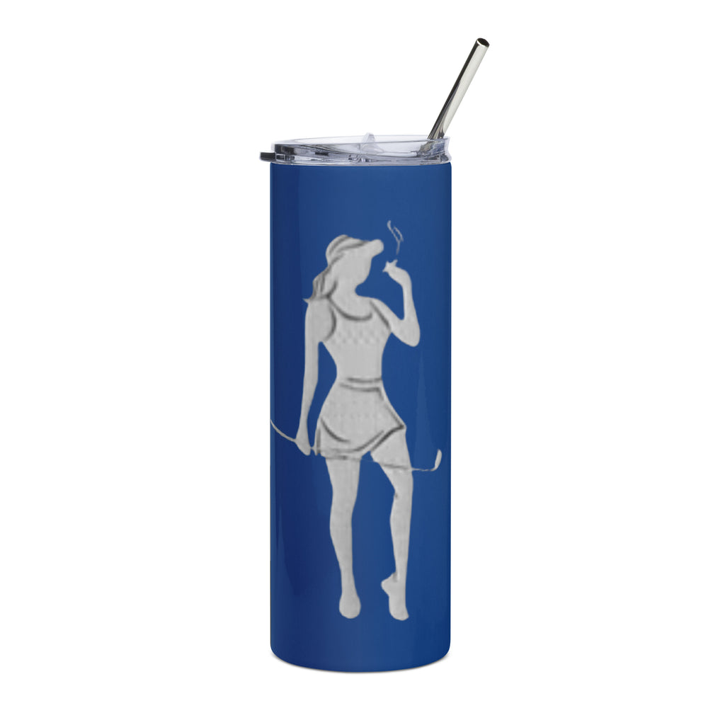 Female Cigar Golfer Stainless steel tumbler
