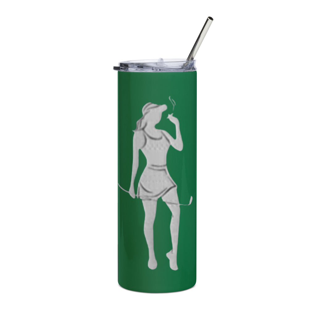 Female Cigar Golfer Stainless steel tumbler