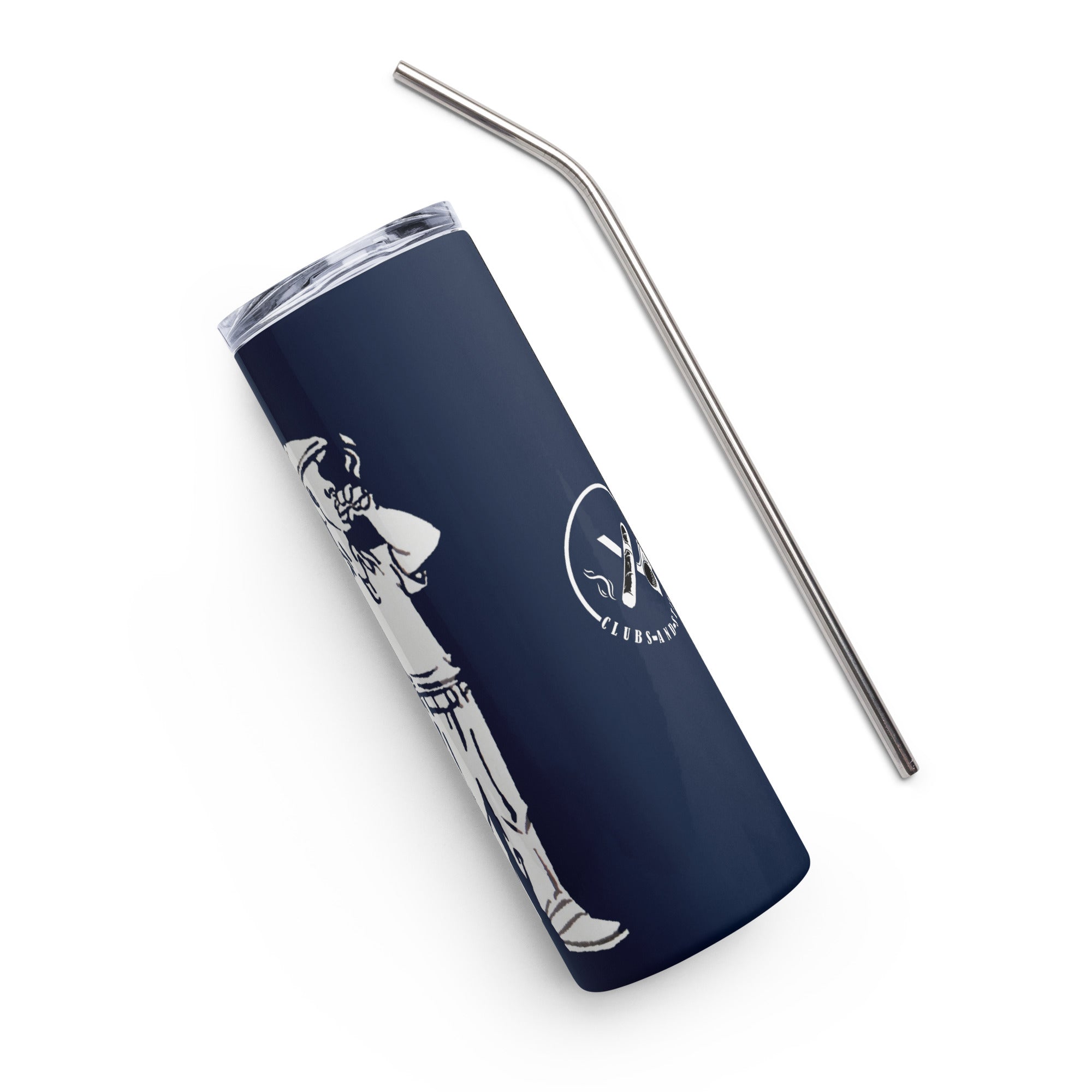 Male Cigar Golfer Stainless steel tumbler