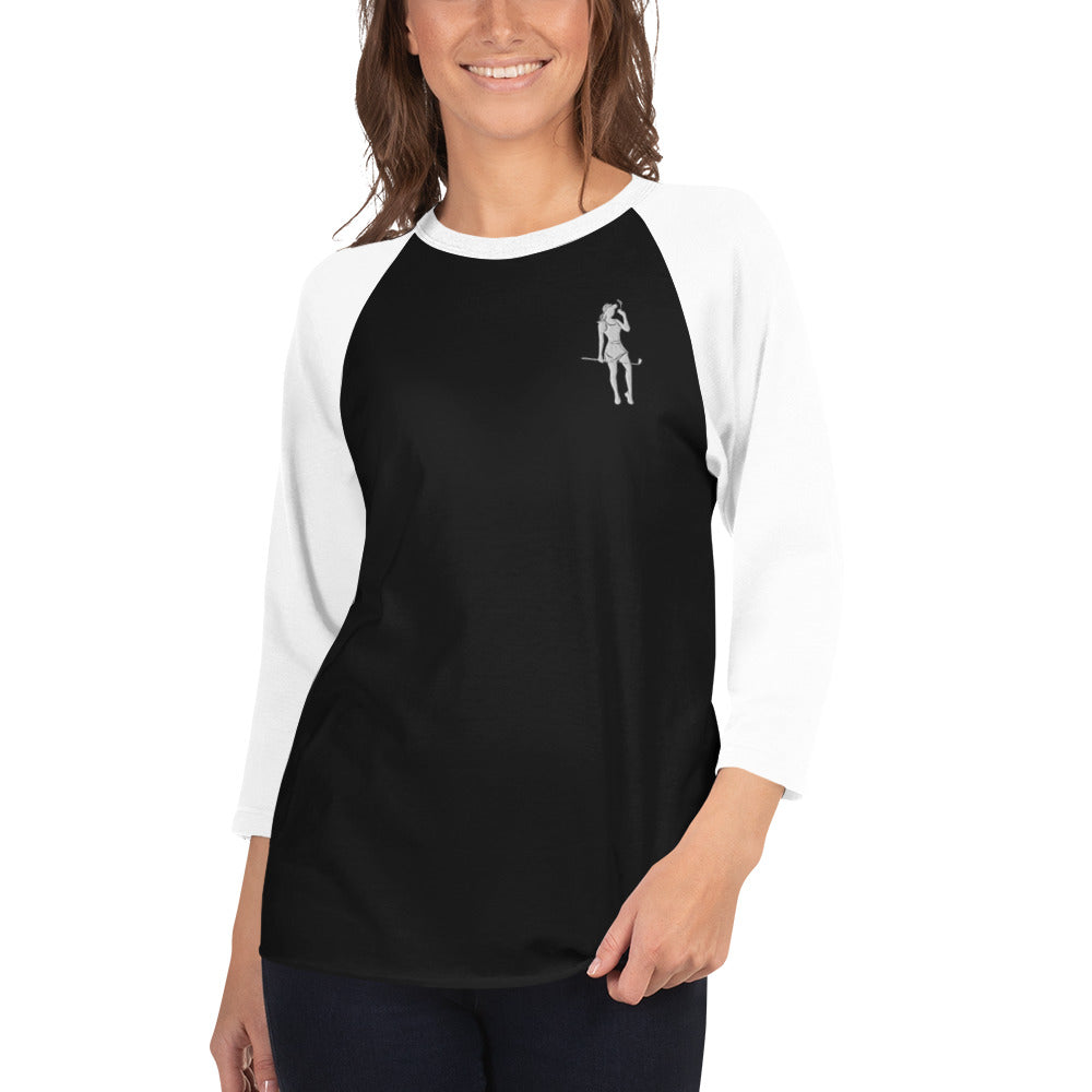 3/4 sleeve raglan Embroidered Female Cigar Golfer shirt
