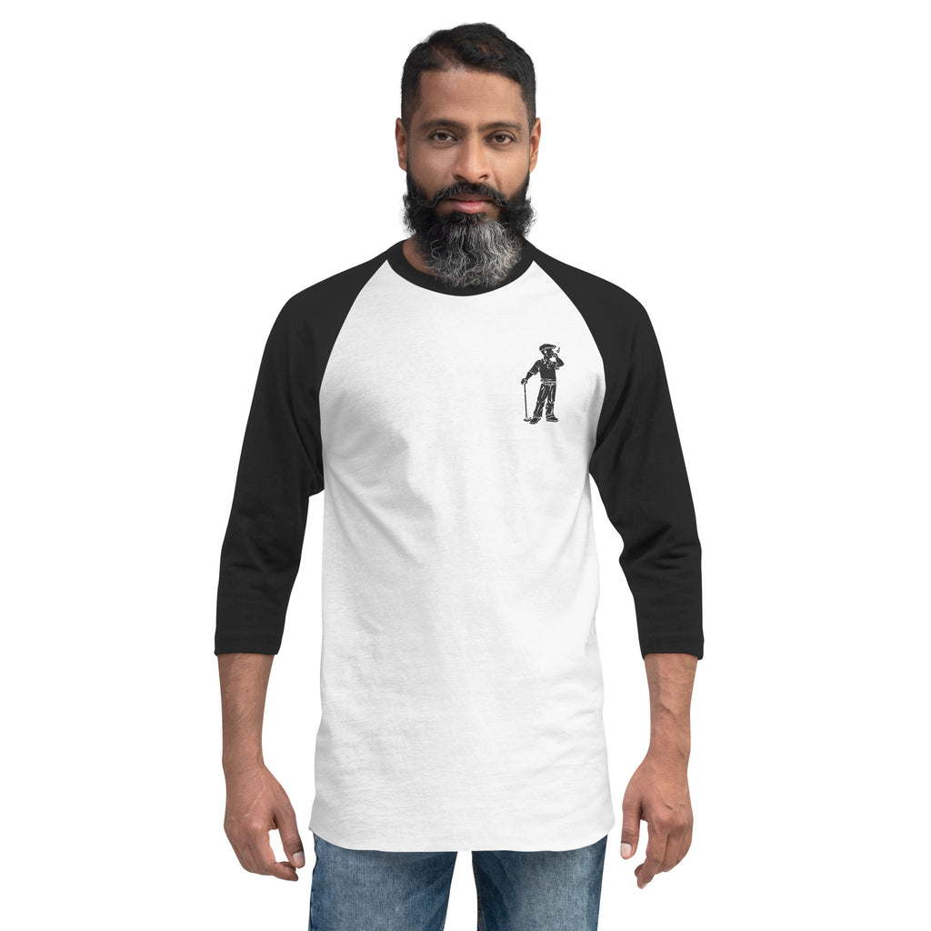 3/4 sleeve raglan Embroidered Cigar Golfer shirt