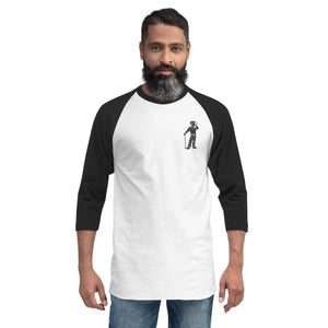 3/4 sleeve raglan Embroidered Cigar Golfer shirt