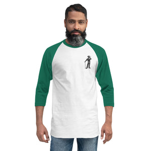 3/4 sleeve raglan Embroidered Cigar Golfer shirt