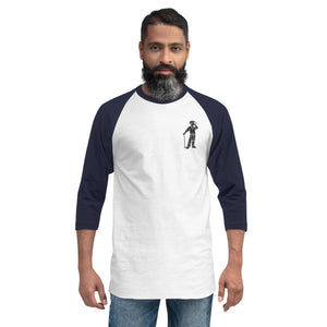 3/4 sleeve raglan Embroidered Cigar Golfer shirt