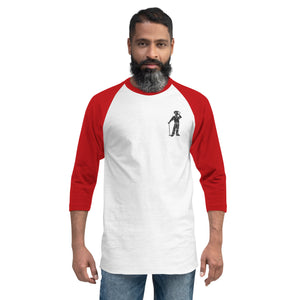 3/4 sleeve raglan Embroidered Cigar Golfer shirt