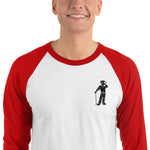 3/4 sleeve raglan Embroidered Cigar Golfer shirt