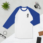 3/4 sleeve raglan Embroidered Cigar Golfer shirt