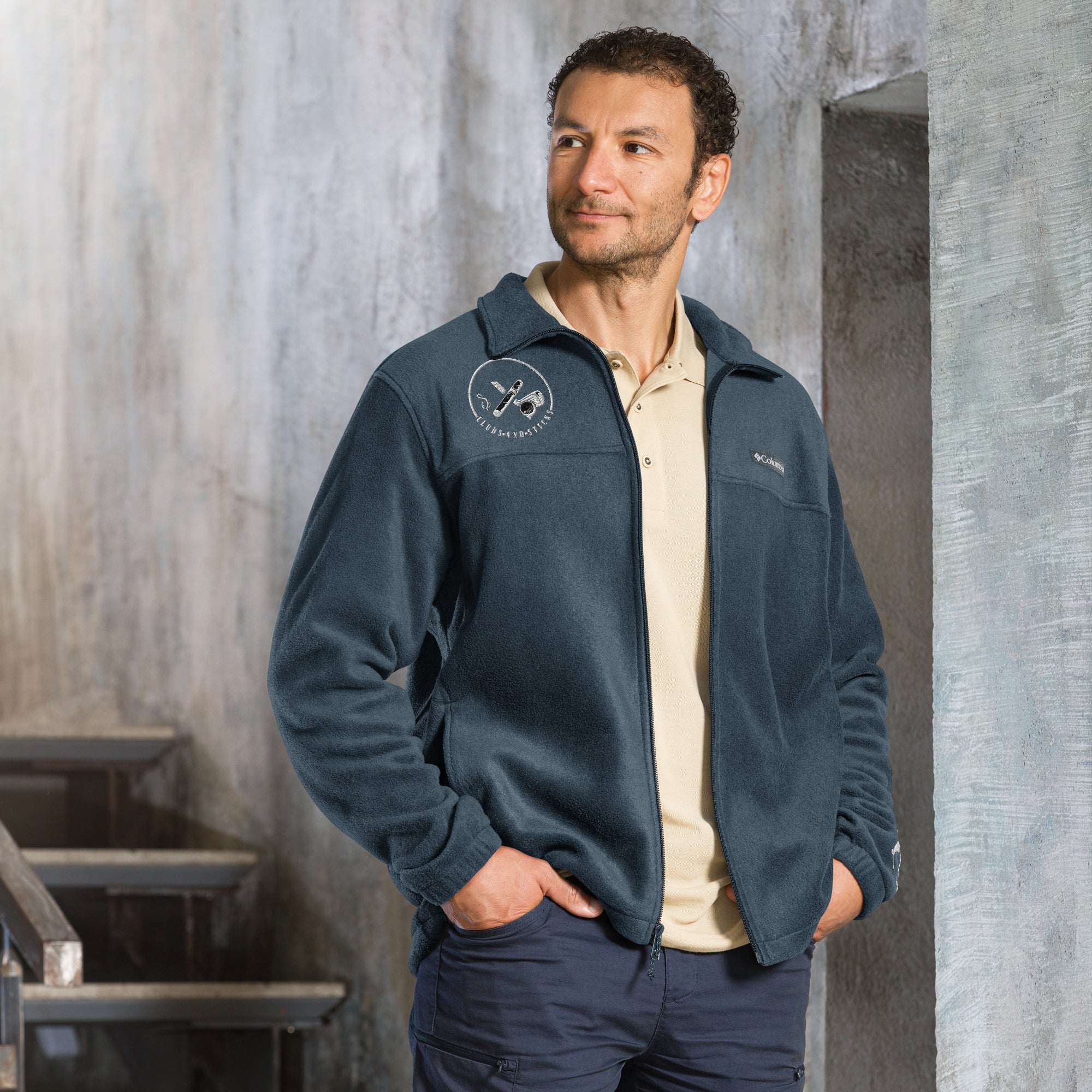 Clubs and Sticks Columbia fleece jacket