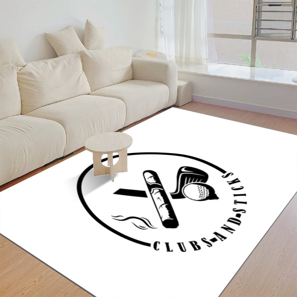 Area Rug - Black Logo