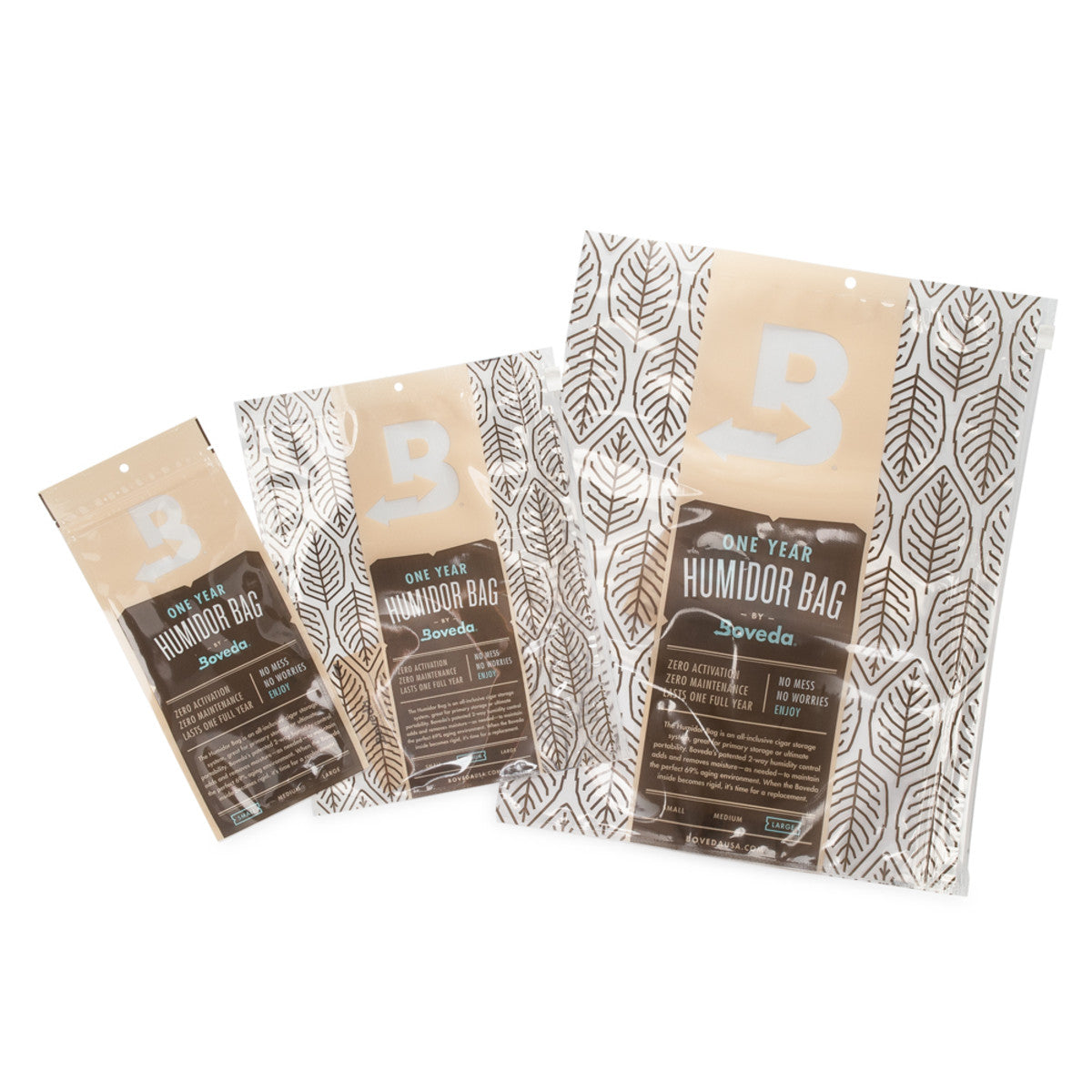 SMALL HUMIDOR BAG, UP TO 3-5 CIGARS,  (1) 12 COUNT BOX