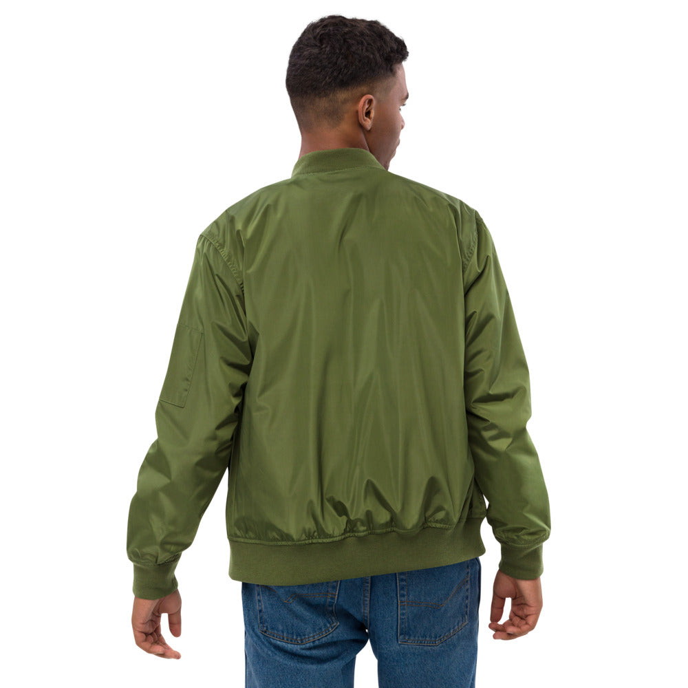 Clubs and Sticks Embroidered Bomber Jacket