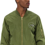 Clubs and Sticks Embroidered Bomber Jacket